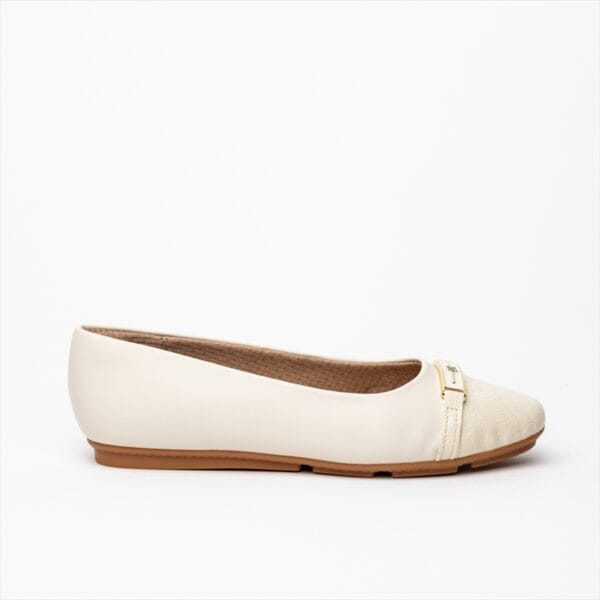 Piccadilly Comfort Ballet Flat Pumps with Croc Print Detail