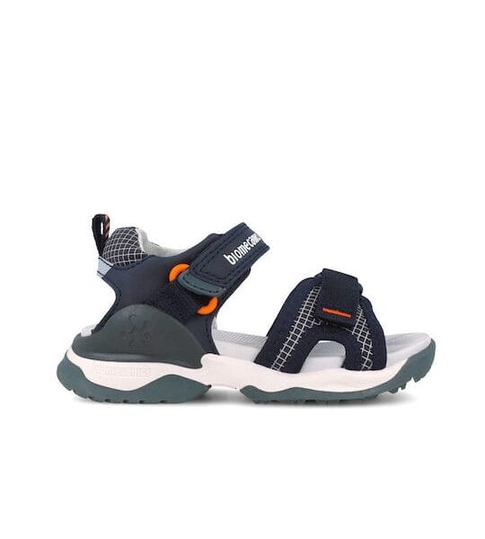 Biomecanics  Velcro Strap Boys Sandals with Orange Details