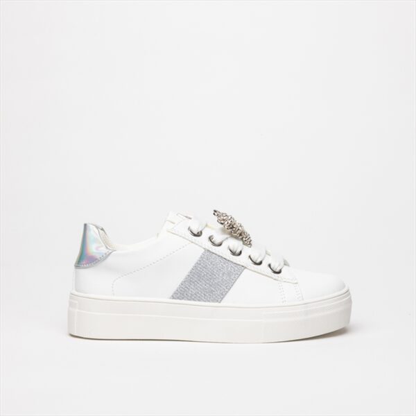 Asso Glittery Details and Decorative Trim Girls Snkeakers